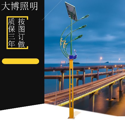 LED太陽(yáng)能路燈 農(nóng)村道路照明特色新中式一體化光伏太陽(yáng)能路燈