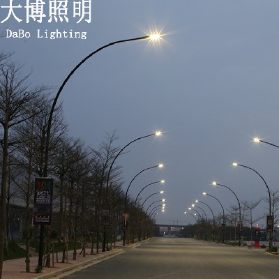 自彎臂市電LED路燈一次成型農(nóng)村道路燈公路亮化工程照明廠家批發(fā)