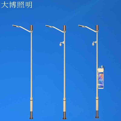 批發(fā)定制智慧燈桿 基礎(chǔ)款監(jiān)控廣告屏多功能智能LED路燈