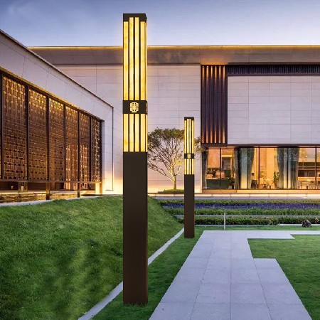 新中式壁燈戶外防水景觀燈鋁制小區(qū)別墅庭院亮化LED墻壁燈批發(fā)