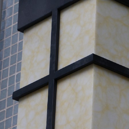 新中式led壁燈立體拼接特色小區酒店樓宇戶外上下照墻壁燈批發