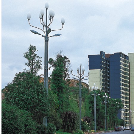 LED玉蘭燈廣場(chǎng)裝飾道路照明中式特色八叉九火玉蘭燈景觀燈廠家